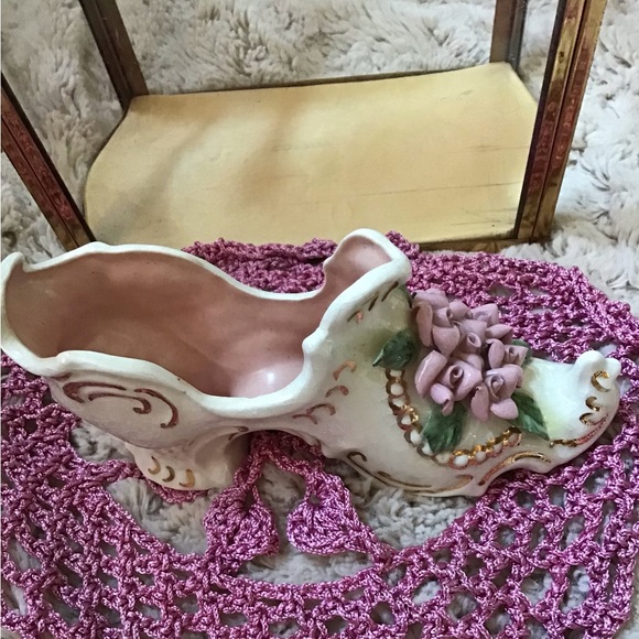 Vintage Ornate Ceramic Shoe - Picture 5 of 5